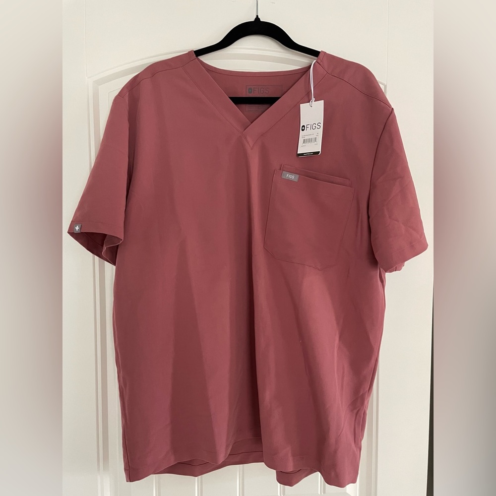 Figs Leon scrub top mauve